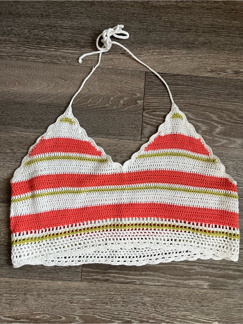Aerie Textured Crochet Crop Top size XL